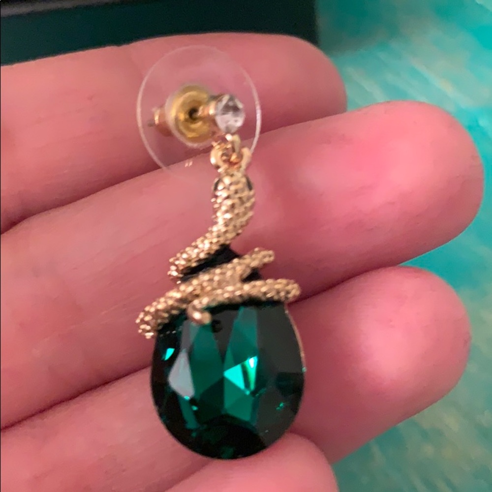 Slitherin earrings - Picture 2 of 2